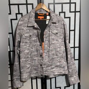 TALLIA SPORT Mens Gray Camouflage Jacket